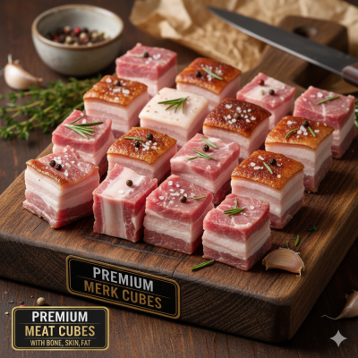 Premium, Mixed Meat Cubes with Bone, Skin, Fat, 500gms